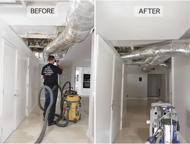 Uxbridge Air Duct Cleaning professional performing thorough air duct cleaning in Uxbridge